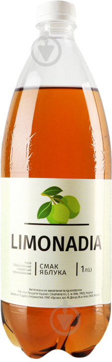 Безалкогольний напій ТМ Лімонадія сильногазований Смак яблука 1 л - фото 1