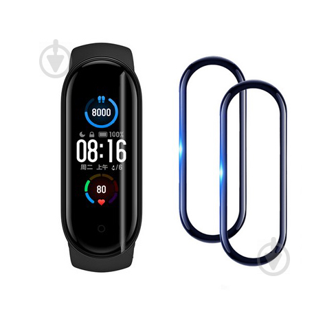 Защитная пленка Armorstandart защитная 3D-Curved для Xiaomi Mi Band 6/5 (2 шт) - фото 1