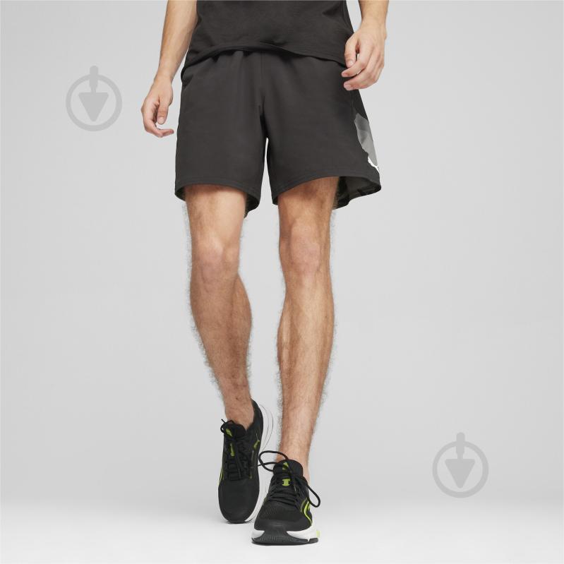 Шорты Puma FIT 7"" ULTRABREATHE STRETCH AOP SHORT 52492951 р. S черный - фото 2