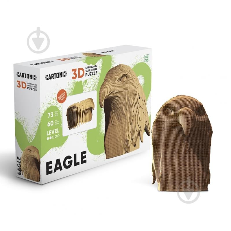 Конструктор картонный 1DEA.me 3D Puzzle EAGLE CARTEAG - фото 1