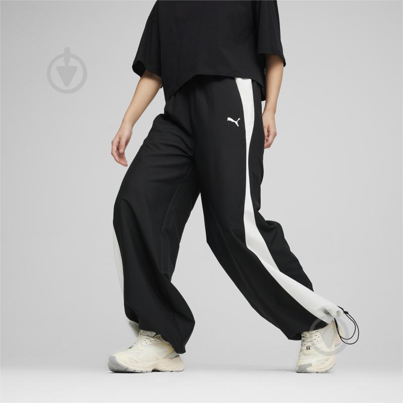 Брюки Puma DARE TO RELAXED PARACHUTE PANTS WV 62557101 р. L черный - фото 4