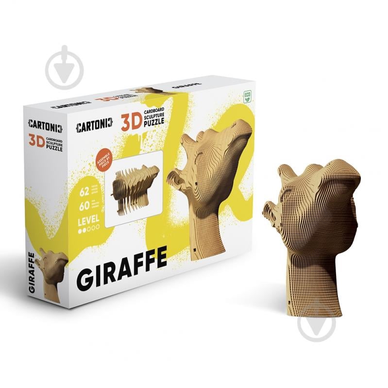 Конструктор картонный 1DEA.me 3D Puzzle GIRAFFE CARTGIR - фото 1 Конструктор картонный 1DEA.me 3D Puzzle GIRAFFE CARTGIR - фото 1