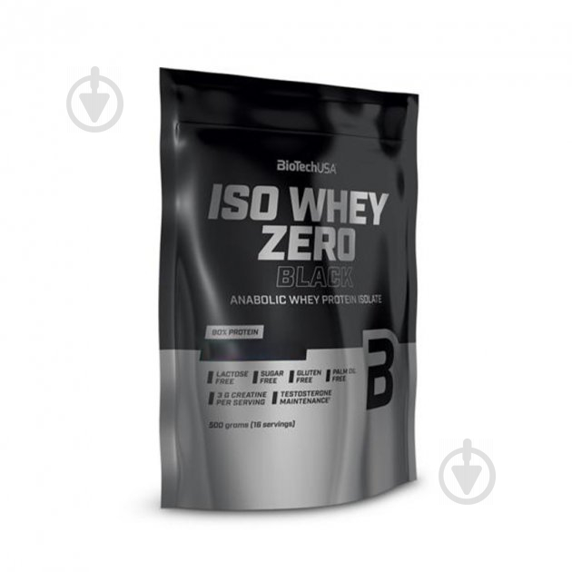 Протеин BioTechUSA Iso Whey Zero Black шоколад 500 г - фото 1