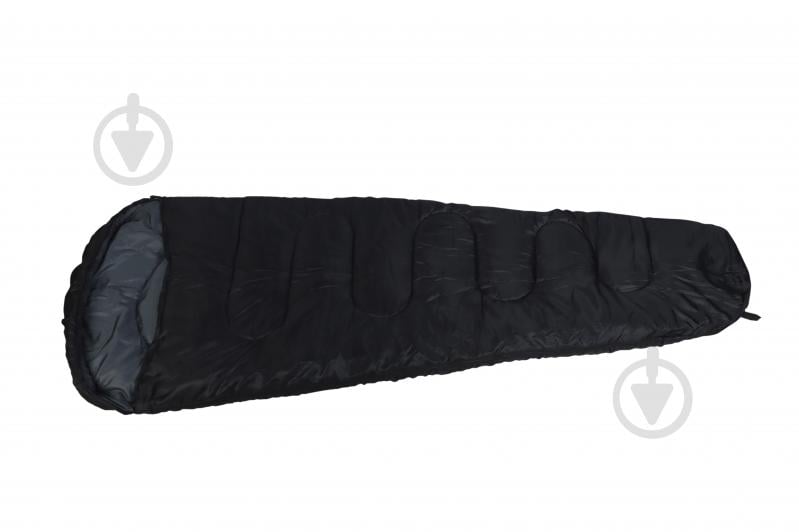 Спальний мішок Grilland OS00003 з капюшоном 190+30х75 см чорний - фото 3