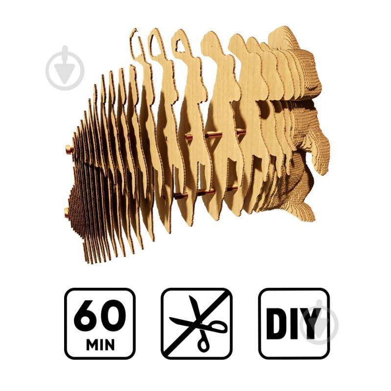 Конструктор картонний 1DEA.me 3D Puzzle RABBIT CARTRAB - фото 5 Конструктор картонний 1DEA.me 3D Puzzle RABBIT CARTRAB - фото 5