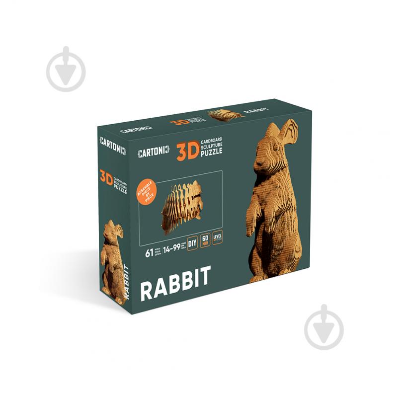 Конструктор картонный 1DEA.me 3D Puzzle RABBIT CARTRAB - фото 4