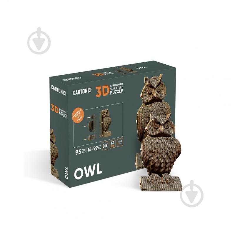 Конструктор картонный 1DEA.me 3D Puzzle OWL CARTOWL - фото 5 Конструктор картонный 1DEA.me 3D Puzzle OWL CARTOWL - фото 5