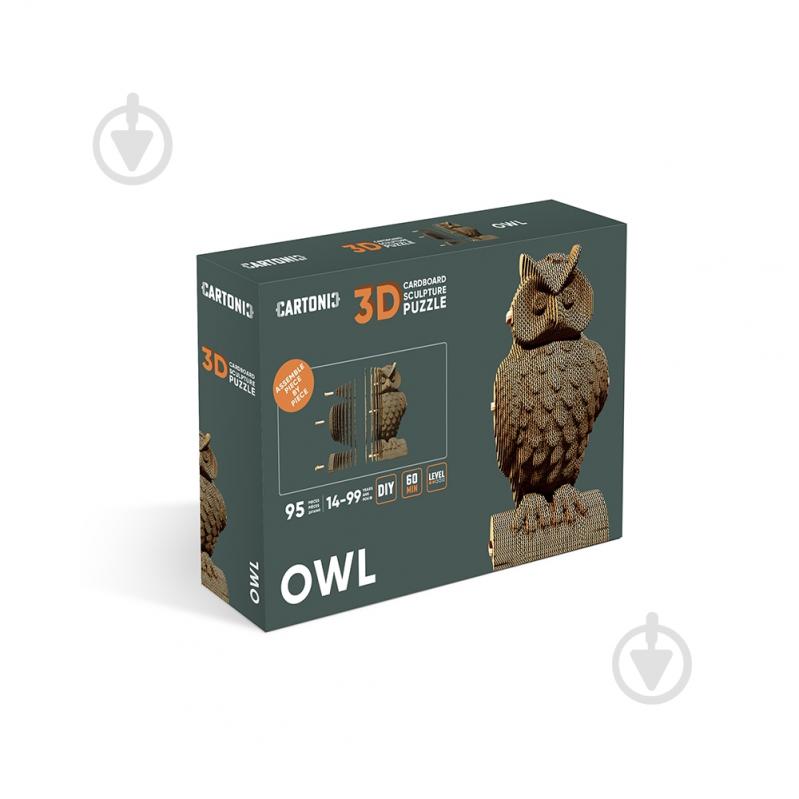 Конструктор картонный 1DEA.me 3D Puzzle OWL CARTOWL - фото 4 Конструктор картонный 1DEA.me 3D Puzzle OWL CARTOWL - фото 4