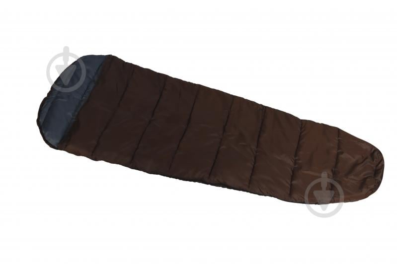 Спальний мішок Grilland з капюшоном 68102 220+50х75 см коричневий - фото 2