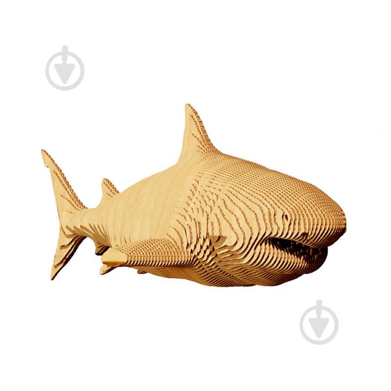 Конструктор картонний 1DEA.me 3D Puzzle SHARK CARTSHARK - фото 1