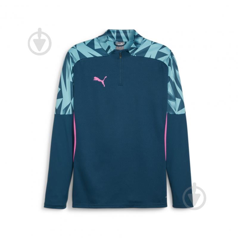 Джемпер Puma INDIVIDUALFINAL 1/4-ZIP TOP 65898256 р.XL синий - фото 1