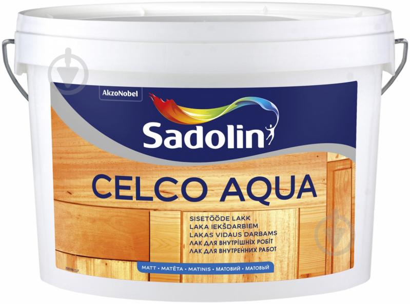 Лак CELCO AQUА 10 Sadolin мат 1 л - фото 1