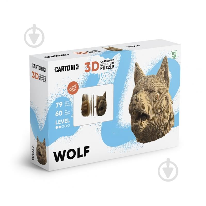 Конструктор картонный 1DEA.me 3D Puzzle WOLF CARTWOLF - фото 2 Конструктор картонный 1DEA.me 3D Puzzle WOLF CARTWOLF - фото 2
