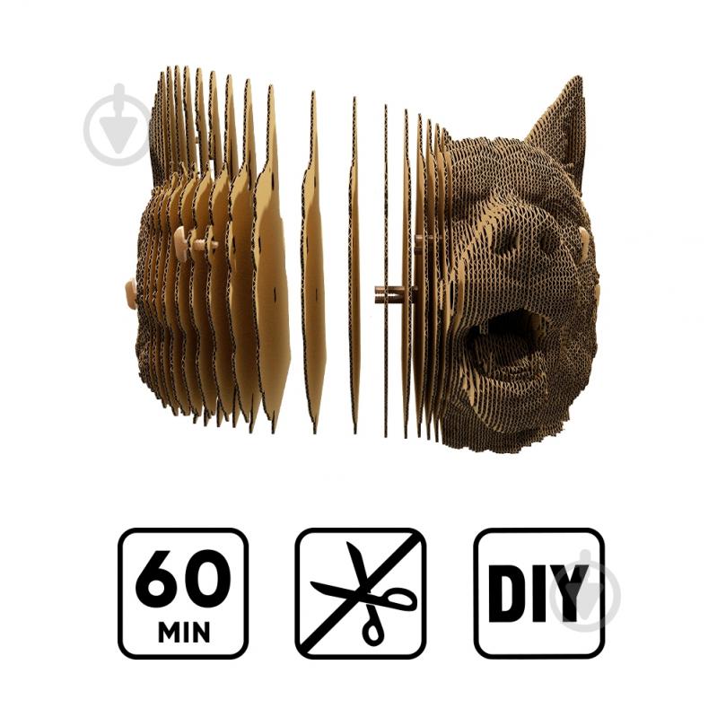 Конструктор картонный 1DEA.me 3D Puzzle WOLF CARTWOLF - фото 4 Конструктор картонный 1DEA.me 3D Puzzle WOLF CARTWOLF - фото 4