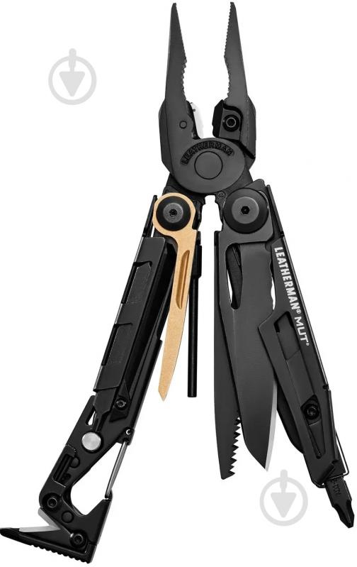 Мультитул Leatherman MUT Black (16 в 1), чохол Molle оливковий 833084 - фото 1
