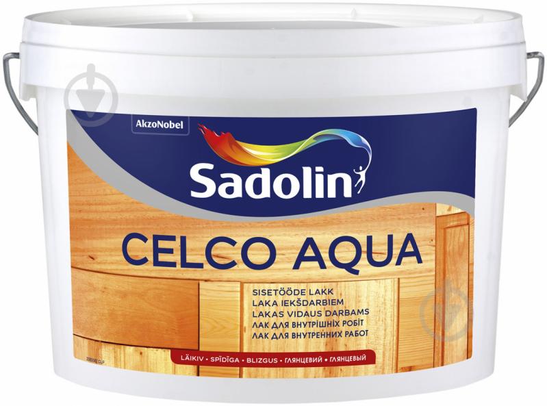 Лак CELCO AQUА 70 Sadolin глянец 2,5 л - фото 1