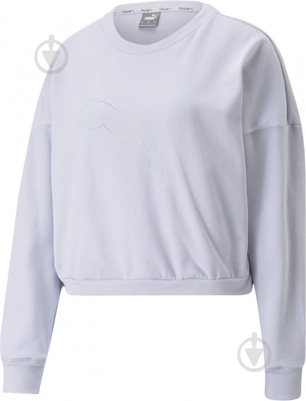 Свитшот Puma NOVA SHINE PULL OVER 52308568 р.XS белый - фото 1