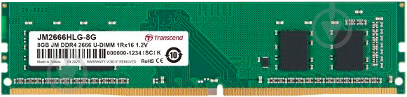 Оперативная память Transcend DDR4 SDRAM 8 GB (1x16GB) 2666 MHz (JM2666HLG-8G) - фото 1