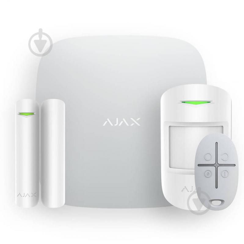 Комплект беспроводной сигнализации Ajax Starter Kit 2 (8EU) белый - фото 1