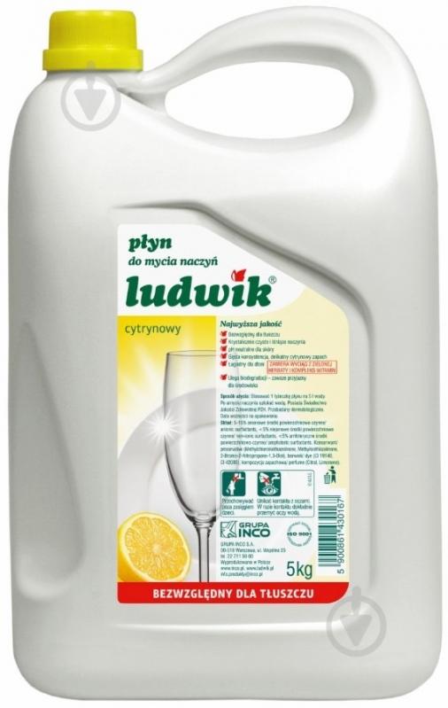 Жидкость для ручного мытья посуды Ludwik Лимон 5 л - фото 1