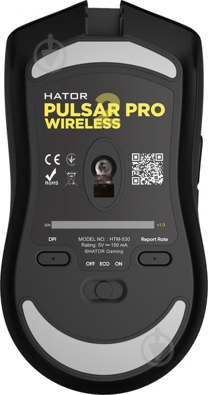 Миша Hator ігрова Pulsar 2 PRO Wireless black (HTM-530) - фото 5