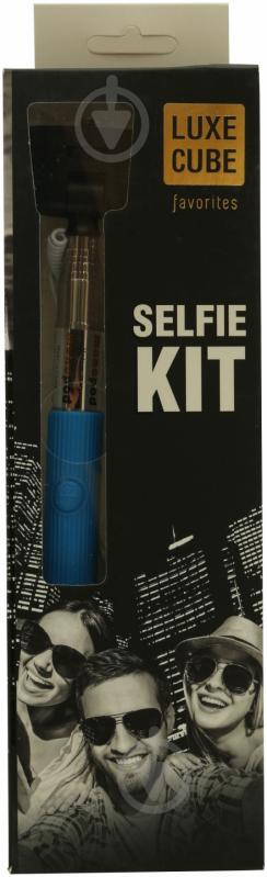 Селфи-монопод Luxe Cube Selfie Kit PLUG&PLAY blue - фото 4