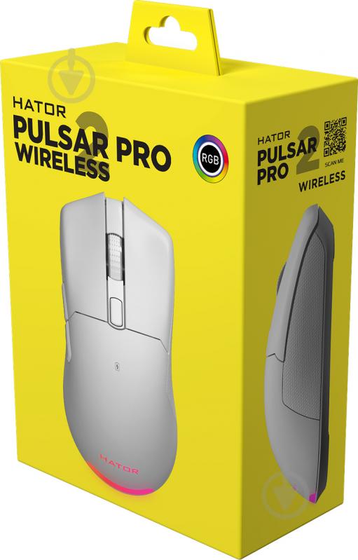 Миша Hator ігрова Pulsar 2 PRO Wireless white (HTM-531) - фото 6