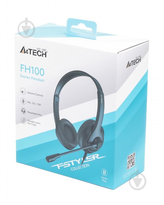 Наушники A4Tech FH100 black (FH100 (Stone Black)) - фото 6