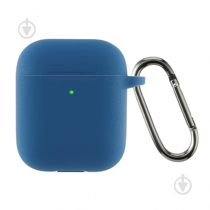 Чохол для навушників Armorstandart Ultrathin Silicone Case With Hook для Apple AirPods 2 lake blue ARM59683 - фото 1