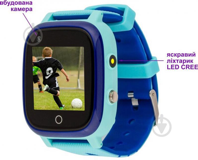 Смарт-годинник AmiGo GO005 4G WIFI Thermometer blue - фото 8