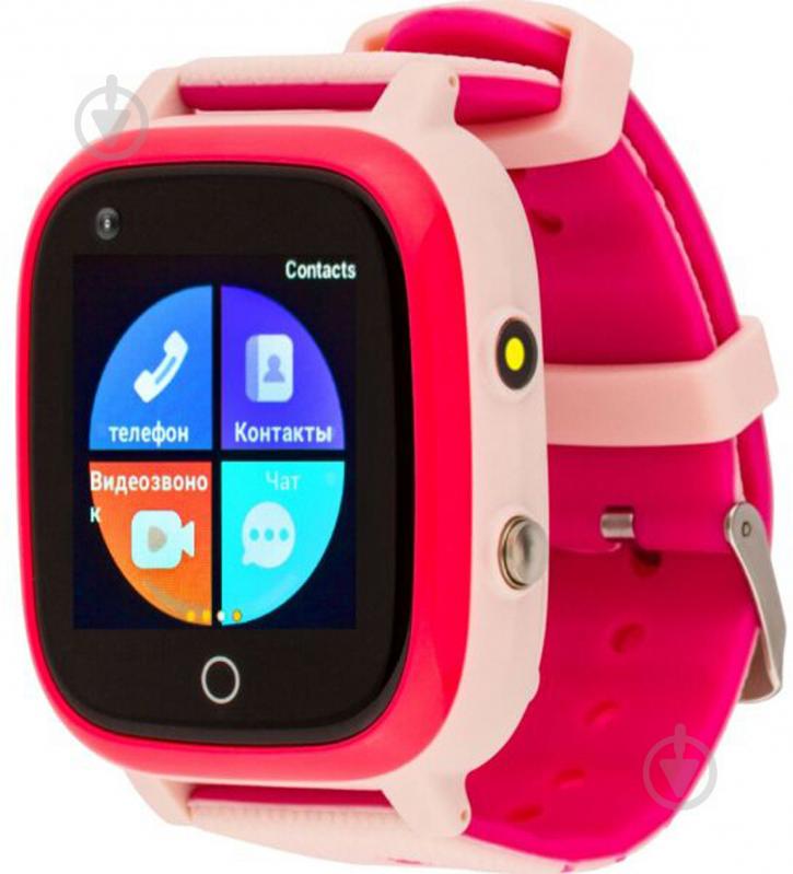 Смарт-часы AmiGo GO005 4G WIFI Thermometer pink - фото 1