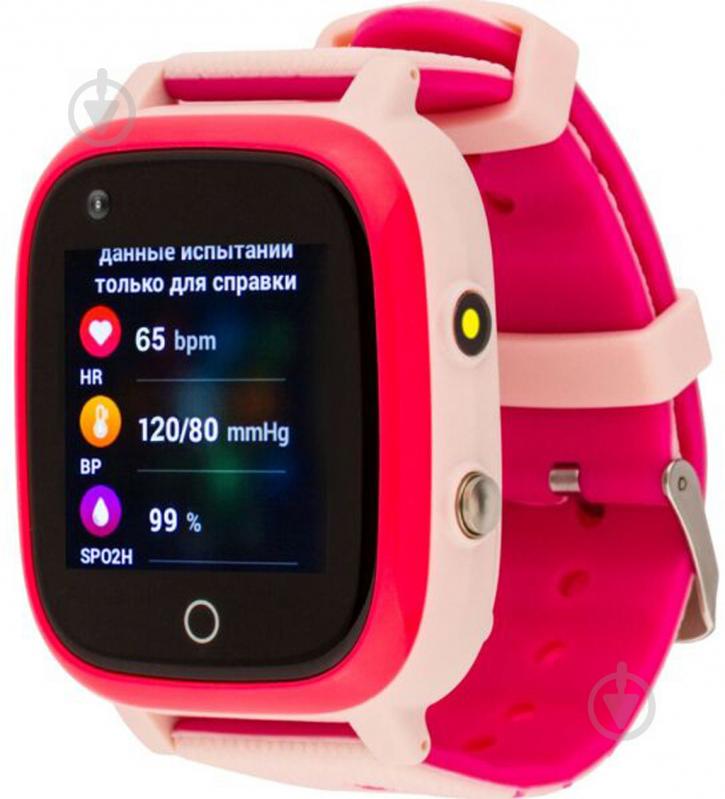 Смарт-часы AmiGo GO005 4G WIFI Thermometer pink - фото 3
