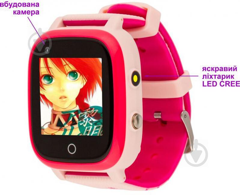 Смарт-часы AmiGo GO005 4G WIFI Thermometer pink - фото 8