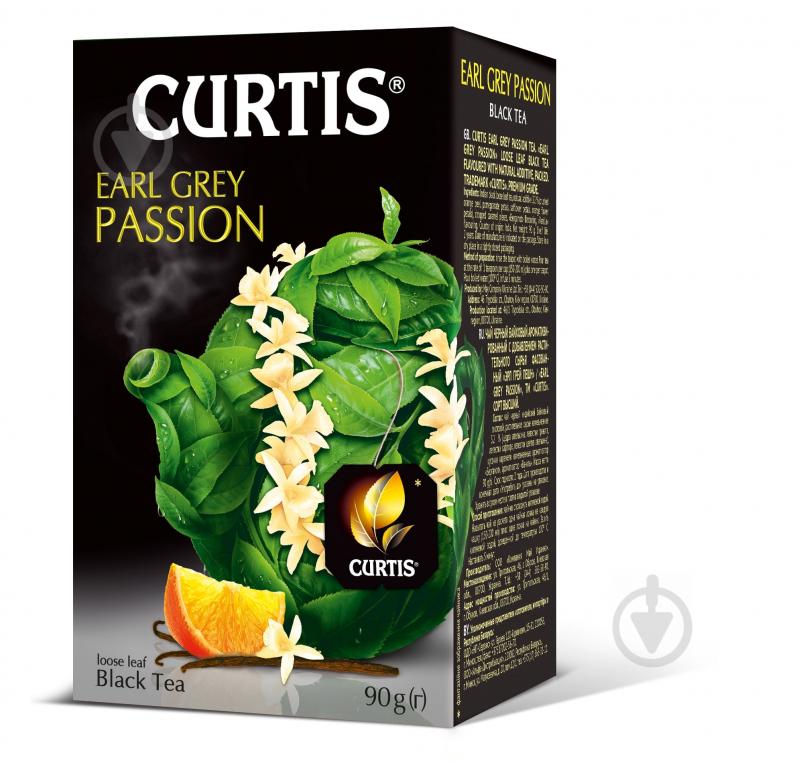 Чай черный Curtis Earl Grey Passion 90 г - фото 1