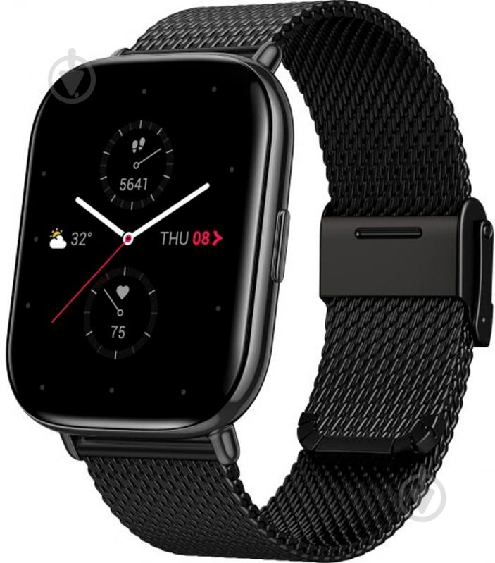 Смарт-годинник ZEPP E Smart Watch Square Screen metallic black - фото 2