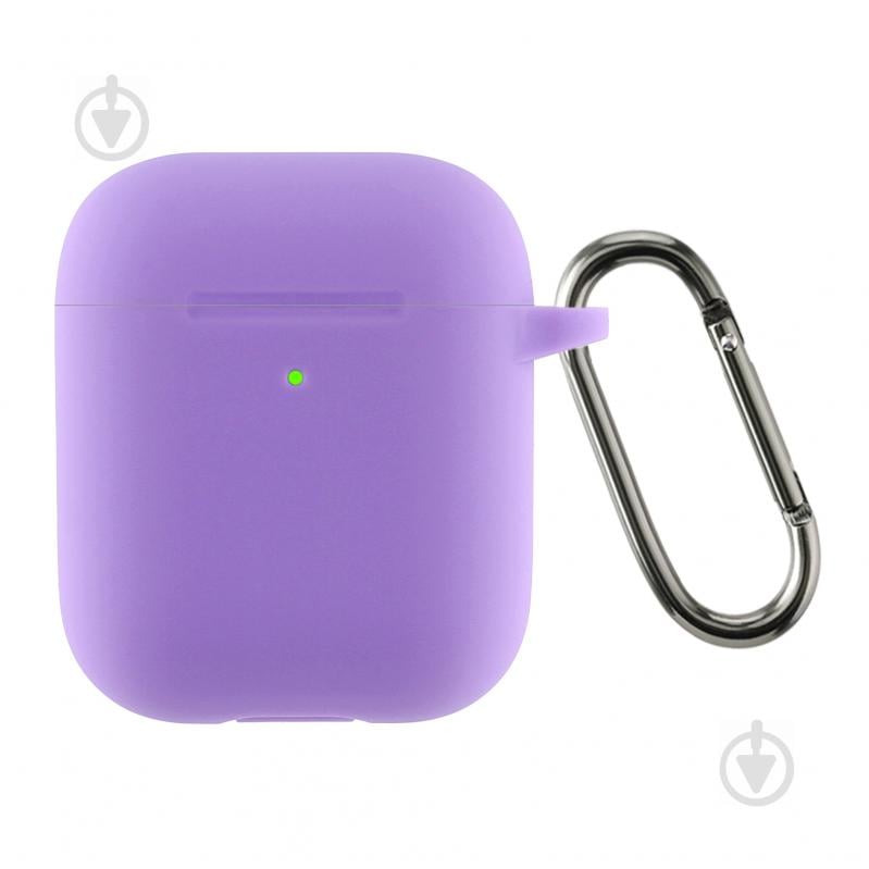 Чохол для навушників Armorstandart Ultrathin Silicone Case With Hook для Apple AirPods 2 purple ARM59690 - фото 1