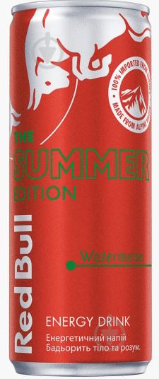 Енергетичний напій Red Bull Watermelon 0,25 л (0000090446146) - фото 1