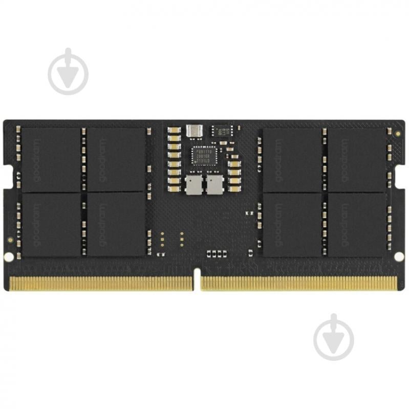 Оперативная память Goodram SODIMM DDR5 16 GB (1x16GB) 5600 MHz (GR5600S564L46S/16G) - фото 1 Оперативная память Goodram SODIMM DDR5 16 GB (1x16GB) 5600 MHz (GR5600S564L46S/16G) - фото 1