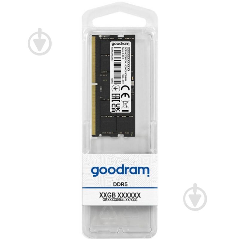 Оперативная память Goodram SODIMM DDR5 16 GB (1x16GB) 5600 MHz (GR5600S564L46S/16G) - фото 4 Оперативная память Goodram SODIMM DDR5 16 GB (1x16GB) 5600 MHz (GR5600S564L46S/16G) - фото 4