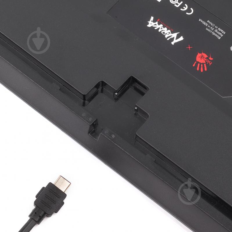 Клавіатура ігрова A4Tech (S98 Bloody (Naraka)) механічна, USB, RGB підсвічування, BLMS Red Switch black - фото 9