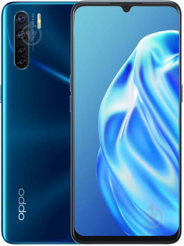 Смартфон OPPO A91 8/128GB blue (CPH2021) - фото 1