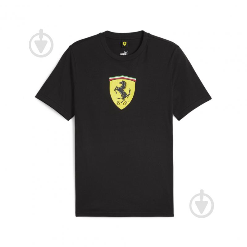 Футболка Puma FERRARI RACE BIG SHIELD T COLOURED 62380501 р.XL чорний - фото 1