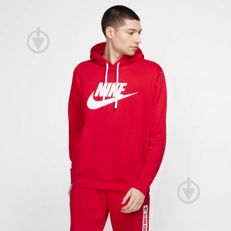 Джемпер Nike M NSW CLUB HOODIE PO BB GX BV2973-657 р. S червоний - фото 4 Джемпер Nike M NSW CLUB HOODIE PO BB GX BV2973-657 р. S червоний - фото 4