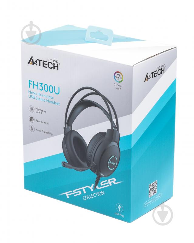 Гарнітура A4Tech black (FH300U (Black)) - фото 4