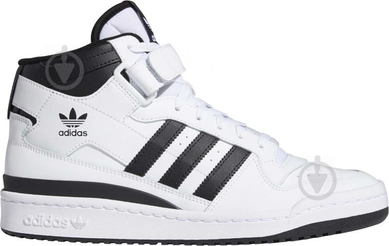 Кросівки чоловічі зимові Adidas FORUM MID FY7939 р.41 1/3 біло-чорні - фото 1