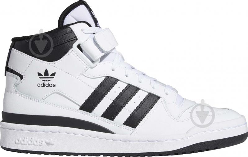 Кросівки чоловічі зимові Adidas FORUM MID FY7939 р.41 1/3 біло-чорні - фото 2