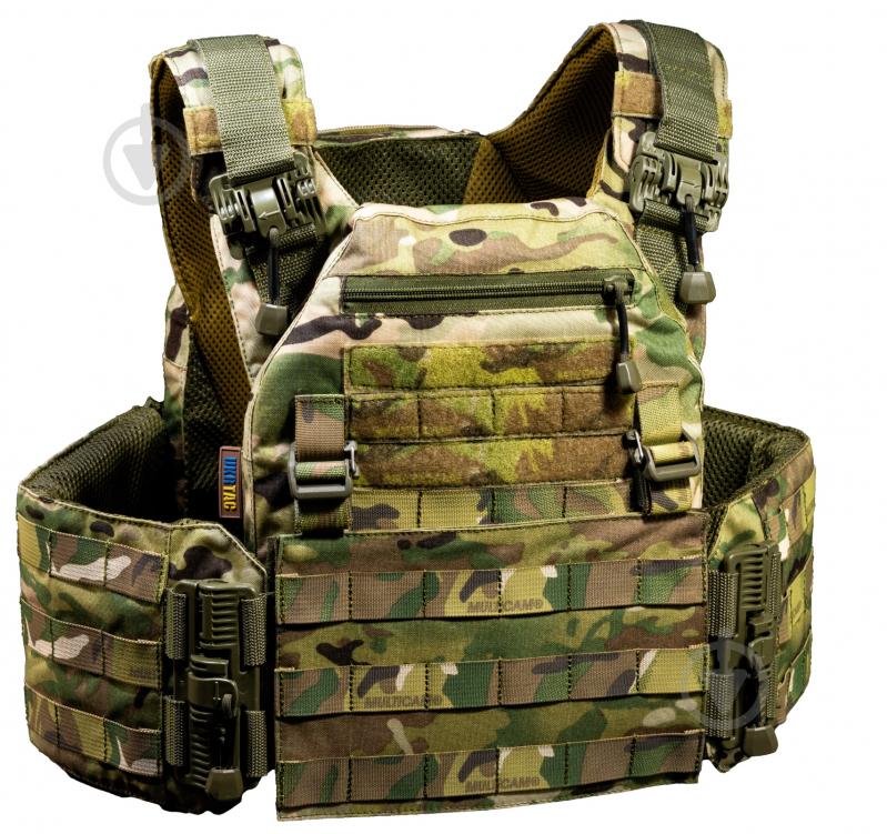 Плитоноска UKRTAC с системой быстрого сброса (Multicam), ткань Cordura 500 - фото 1