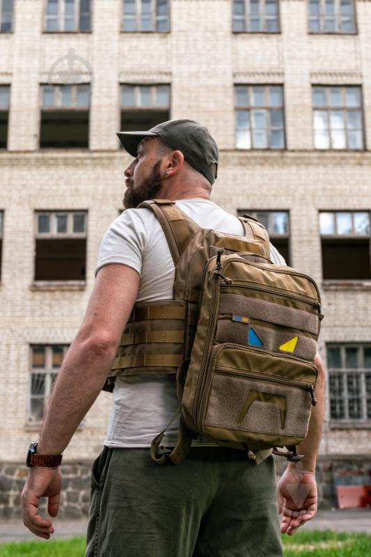 Плитоноска UKRTAC с системой быстрого сброса (Coyote), ткань Cordura 500 - фото 6