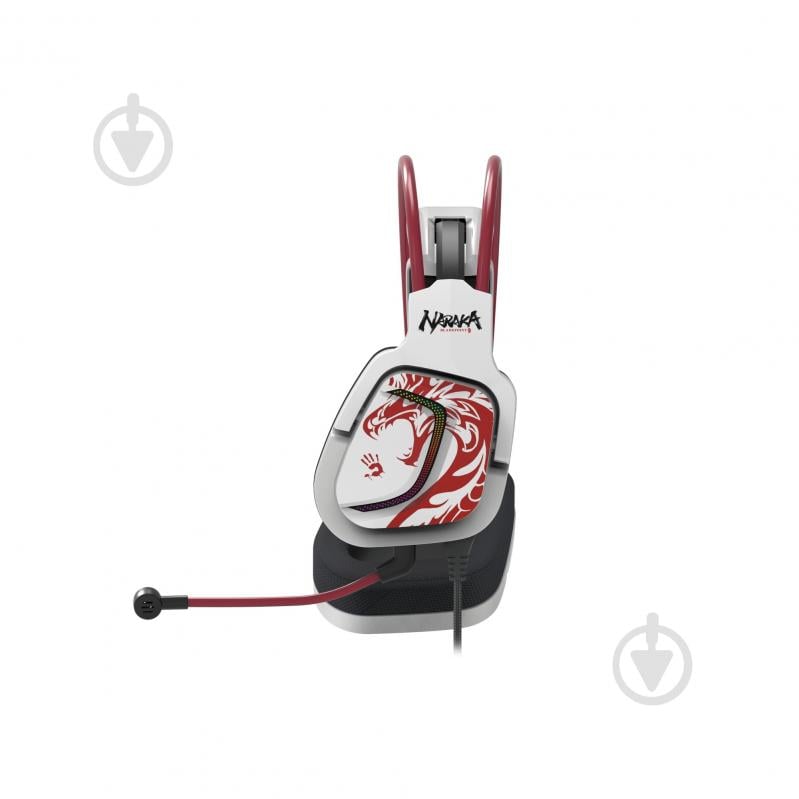 Гарнитура игровая A4Tech white/red (G575 Bloody (Naraka)) - фото 2