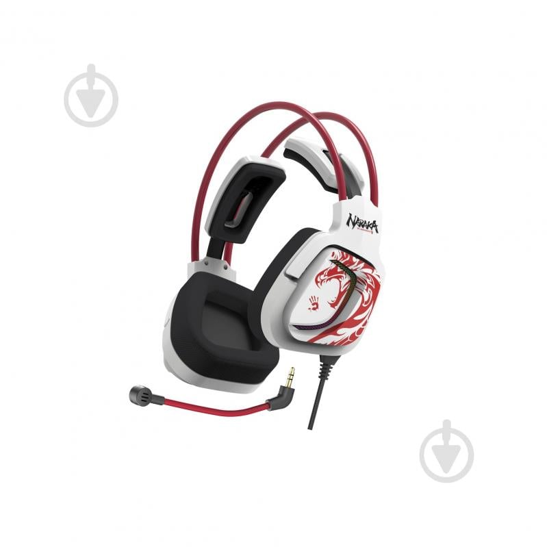 Гарнитура игровая A4Tech white/red (G575 Bloody (Naraka)) - фото 6